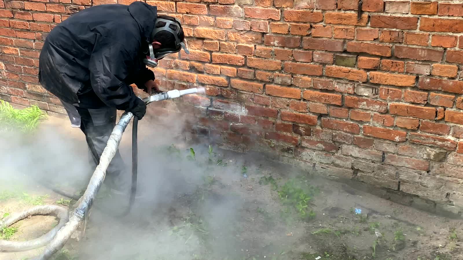 Trockeneisreinigung im Einsatz